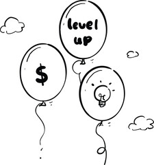 various doodle illustration