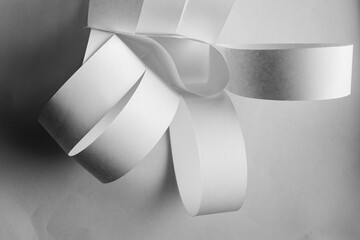 Abstract paper art in black and white photograpy