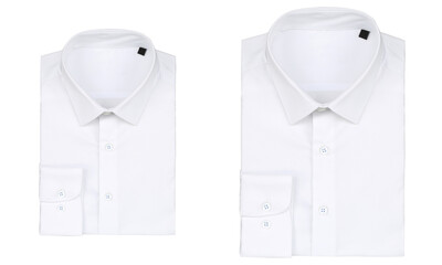 Image of a men's folded formal shirt