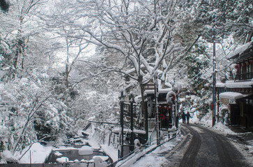 雪の積もった風景