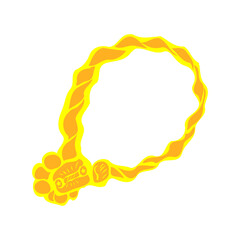 Obraz premium Gold bracelet vector on the white background