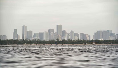 Obraz premium skyline Miami Florida sea panorama
