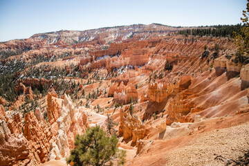 Bryce Canyon National Park Cathedral Rock Formations in Utah