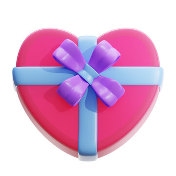 3d rendering of  valentine gift illustration. Suitable for your projects related to valentine day,  love and relationship category