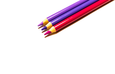 Stifte Lila und Pink freigestellt