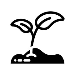 icon ecology leaf illustration for web, app, infographic etc
