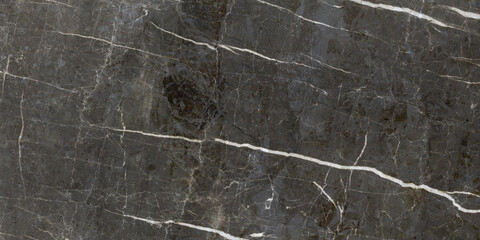 Dark grey black slate marble background or marbel texture, natural Portoro background with high...