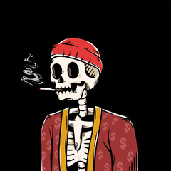 hand drawn skeleton character collection for nft or future games