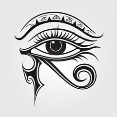 Tattoo design of the Eye of Horus - obrazy, fototapety, plakaty