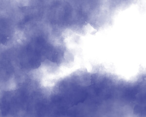 Obraz premium 曇り空のイラスト 余白 背景
