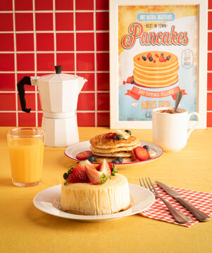 Breakfast pancakes 50s 
