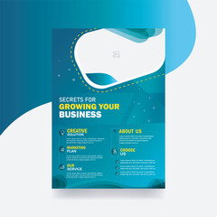 Business flyer cover background poster brochure design banner template 