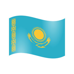 The State Flag of the Republic of Kazakhstan