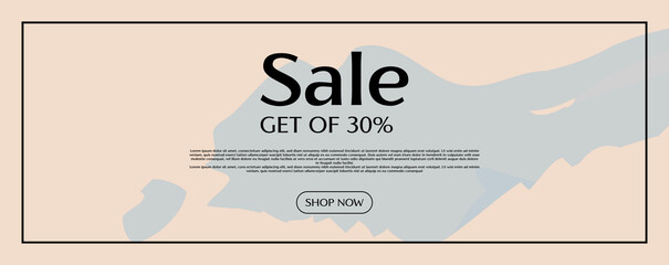 Banner sale design with modern style design. 
