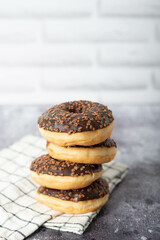 chocolate donuts for valentine's day, junk food