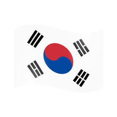 The national flag of South Korea