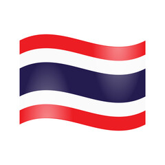 The national flag of Thailand