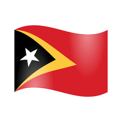 The national flag of East Timor