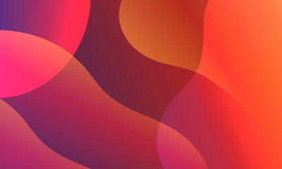 Vector abstract colorful geometric landing wave line page flat background.	