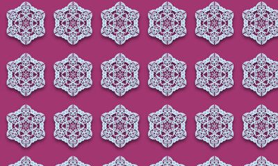 Vector abstract seamless beautiful floral leaves pattern flat background	

