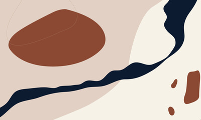 Vector abstract colorful geometric landing wave line page flat background