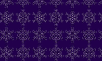 Vector abstract seamless beautiful floral pattern flat background	
