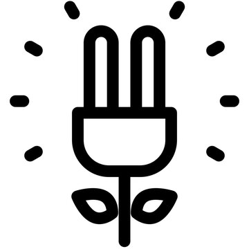 recommend clip art: green energy black outline icon