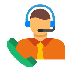 Customer Service Flat Icon