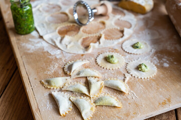 Ravioli, Pasta, Teig