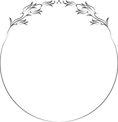 vector frames black on a white background