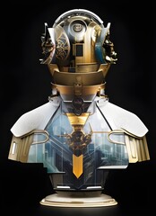 Naklejka premium Helmet. Generative AI.