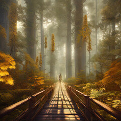 morning in the forest