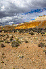 Beautiful Tierra de Colores in Parque Patagonia in Argentina, South America