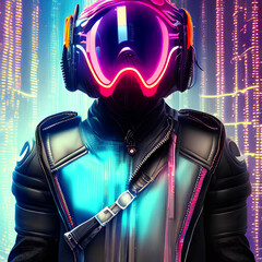 headphones on a black