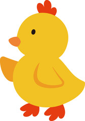cute easter chick illustration