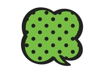 アメコミ風のポップな吹き出しイラスト