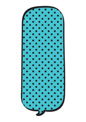 アメコミ風の縦長吹き出しイラスト