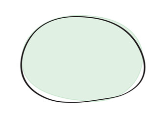 シンプルでおしゃれな手描き吹き出しのイラスト