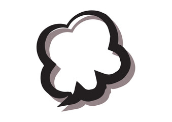 ポップな丸い吹き出し