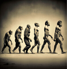 Human Evolution - obrazy, fototapety, plakaty