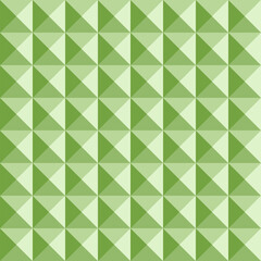 In this seamless pattern, the background consists of triangles in green tones forming a square, which is a pattern that looks beautiful and attractive.