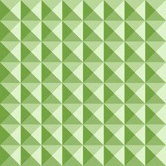 In this seamless pattern, the background consists of triangles in green tones forming a square, which is a pattern that looks beautiful and attractive.