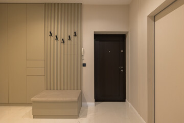 Interior of a corridor in a modern apartment in a new building