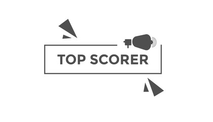 Top scorer button web banner templates. Vector Illustration
