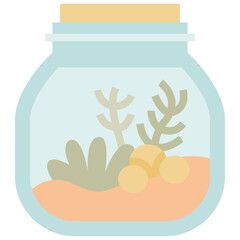 terrarium flat icon