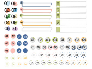 数字＆フレームセット ③ 