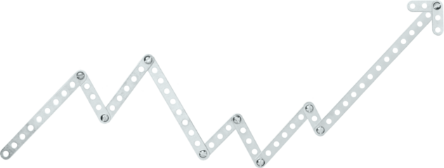 The growth scale on the graph of indications, from the details of the designer