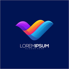 Awesome Abstract Bird Premium Logo Vector