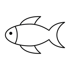 fish icon vector restaurant sign logo