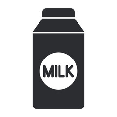 Milk pack icon. Milk drink concept illustration.